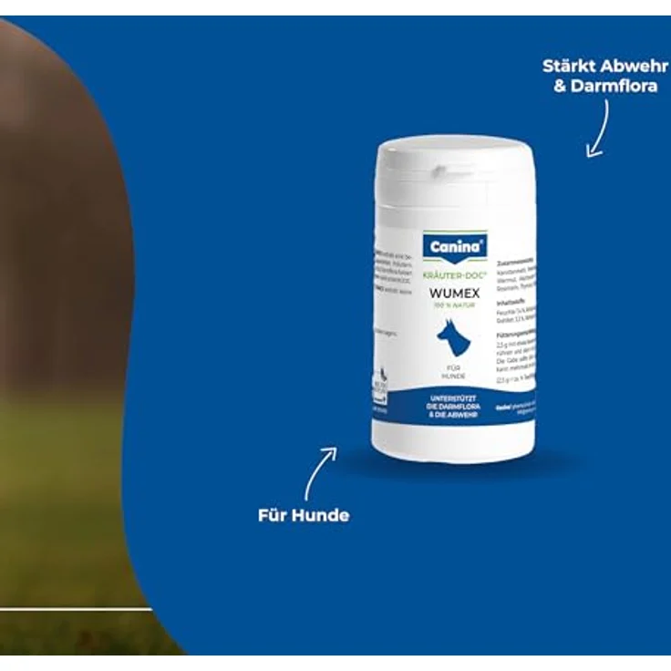 Canina KRÄUTER-DOC® Wumex, 25g Hunde Nahrungsergänzungsmittel zur Unterstützung der Darmflora und Abwehr, 100% natürliche Zutaten – Bild 4
