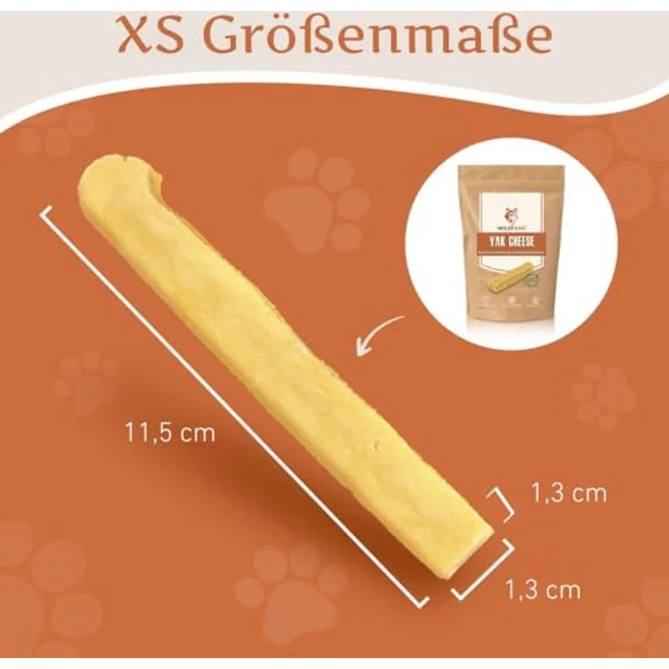 Wildfang® Yak-Kausnacks für Hunde, XS (ca. 21 g) – Himalaya Yak-Käse Hundekaustangen, natürliche Dentalsticks zur Zahnpflege für Hunde unter 10 kg, 3er-Pack – Bild 2