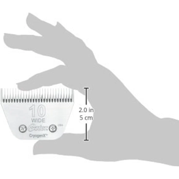 Oster Hundescherkopf Typ 919-446, Ersatzklinge für Motormaschine, 10 breit, 2,4 mm, kryogenisch gehärtet für längere Haltbarkeit – Bild 5