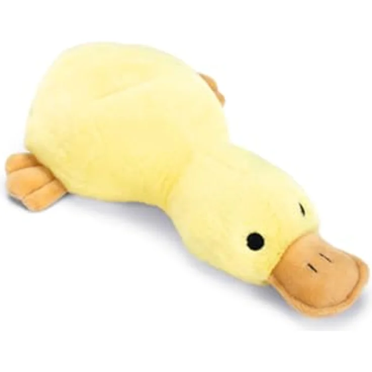 Beeztees Tierkuscheltier Hundespielzeug Ente gelb, Plüsch mit Squeaker, ideal zum Spielen und Kuscheln – Bild 2