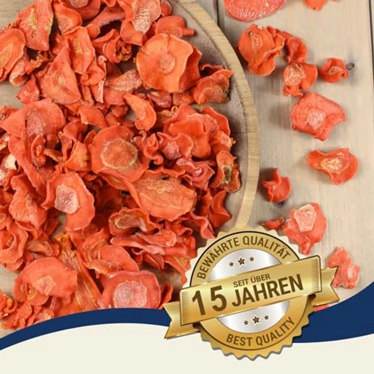 Lyra Pet® Karotten getrocknet 5 kg, reich an Beta-Carotin & Ballaststoffen, Einzelfutter für Vögel, Nager & Reptilien, nährstoffreiches & kalorienarmes Futter – Bild 3