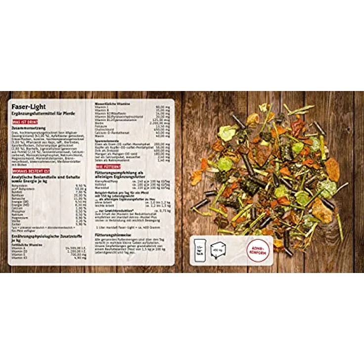 MARSTALL Premium-Pferdefutter Faser-Light, getreidefrei, melassefrei, 15 kg – Bild 2