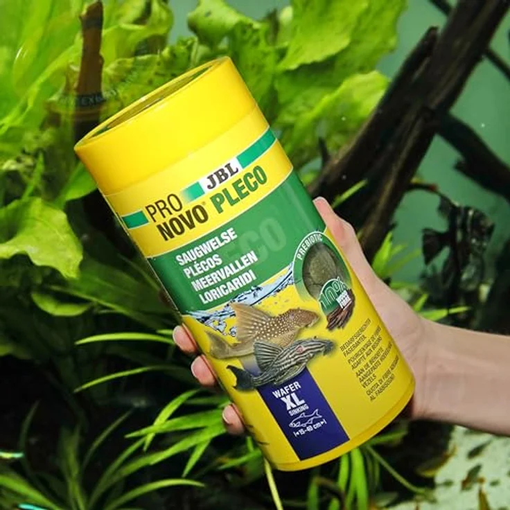 JBL PRONOVO PLECO WAFER, Fischfutter für große Saugwelse, Größe XL, 1000 ml, naturbelassene Rohstoffe – Bild 4