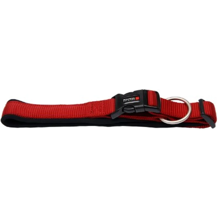 Wolters Cat&Dog Professional Comfort 60540, Halsband 45-50cm x 30mm, gepolstert mit strapazierfähigem Neopren, rot/schwarz – Bild 1