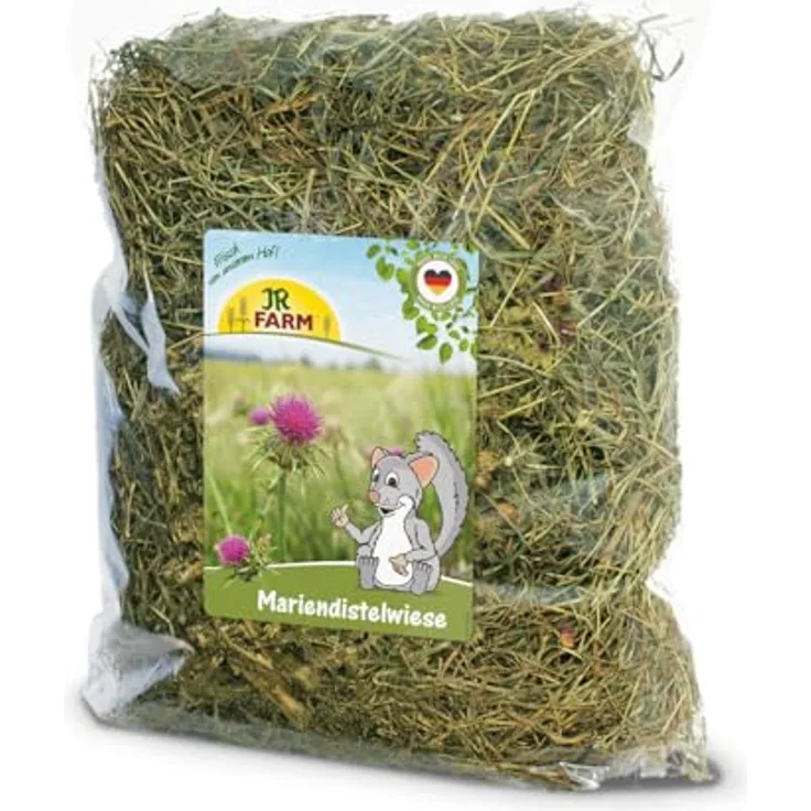 JR FARM Mariendistelwiese für Chinchillas, 500g Naturfutter zur Unterstützung des Zahnabriebs und Förderung der Vitalfunktionen