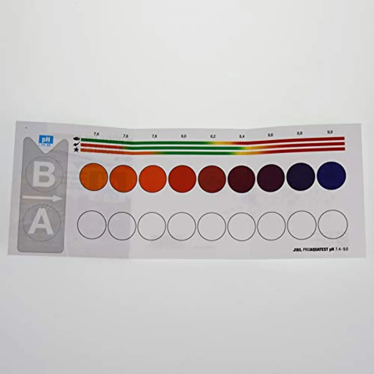 JBL Wassertest-Set ProAquaTest pH 7.4-9.0, Komplettset für Teiche und Süß-/Meerwasser-Aquarien, inkl. Reagens und Glasküvetten – Bild 4