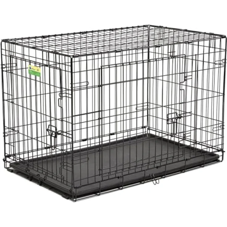 Midwest Contour DBL Hundekäfig mit Tür, 36", stapelbar, sichere Schieberiegel – Bild 1
