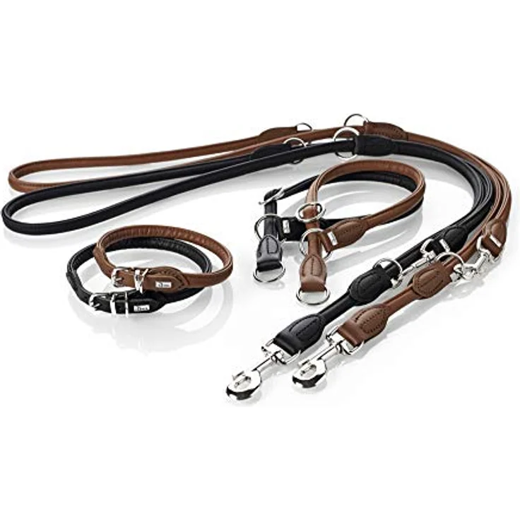 Hunter Hunde-Leine verstellbar Round & Soft schwarz 8-200 – Bild 6