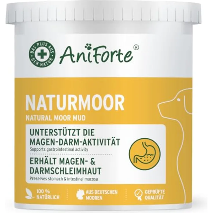 AniForte Heilmoor 750 g, Naturmoor für Hunde und Katzen zur Unterstützung der Verdauung und des Immunsystems, aus deutschen Mooren
