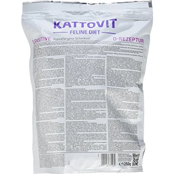 Kattovit Sensitive, Katzen-Trockenfutter 2er Pack (2 x 1.25 kg) mit ausgewählten Protein- und Kohlenhydratquellen – Bild 2