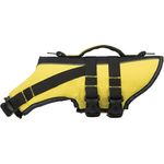TRIXIE Hunde-Schwimmweste M: 45 cm (bis 30 kg) neon-gelb – schnell trocknende Rettungsweste mit Rettungsgriff für Sicherheit bei Wasseraktivitäten