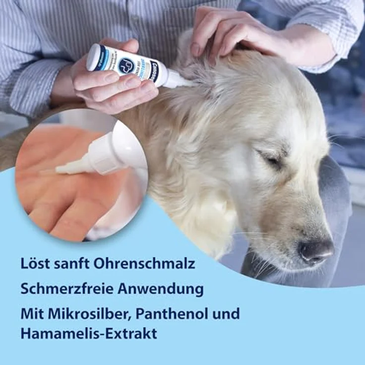 Canosept Sensitiv Ohrenreiniger Hund 75ml - Schonender Ohrreiniger mit Mikrosilber, Panthenol & Hamamelis-Extrakt für empfindliche Hundeohren – Bild 4