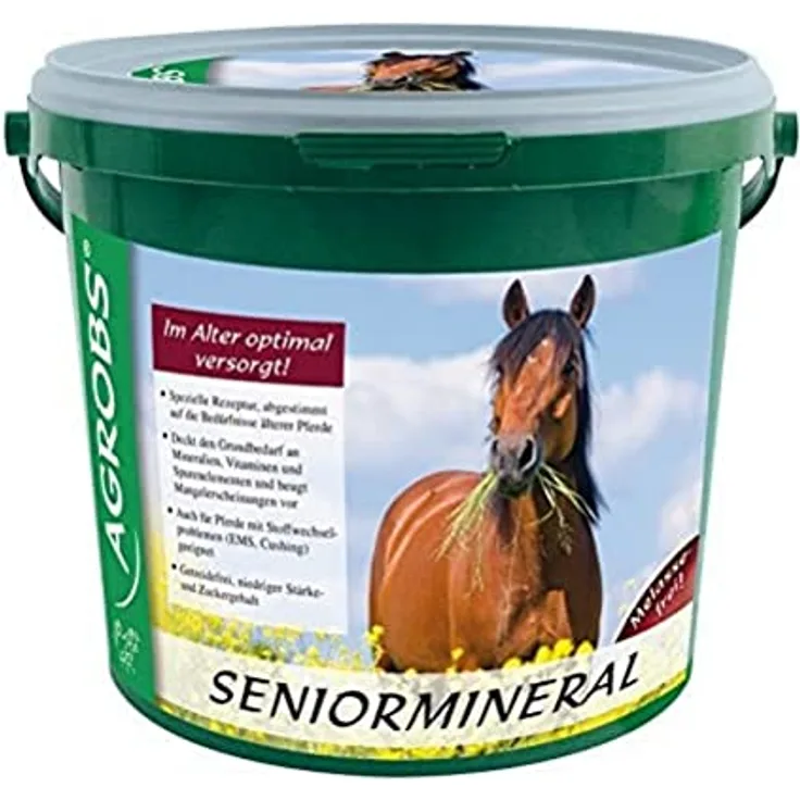 Agrobs Seniormineral, Mineralfutter für alte Pferde, 25000 g, zur täglichen Grundversorgung mit Mineralien und Vitaminen