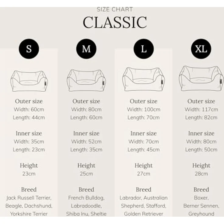 District 70 Classic Box Bett, anthrazitgrau, aus strapazierfähigem Polyestergewebe, M, 80 x 60 cm, abnehmbarer, maschinenwaschbarer Bezug, niedriger Rand für leichten Zugang. – Bild 2