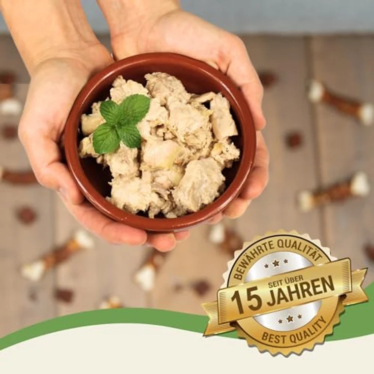 Lyra Pet Luna's 100% Huhn und Pute, Hunde Nassfutter 6x400g, natürlich, glutenfrei, ohne Zusatzstoffe, reich an Proteinen & Mineralien – Bild 3