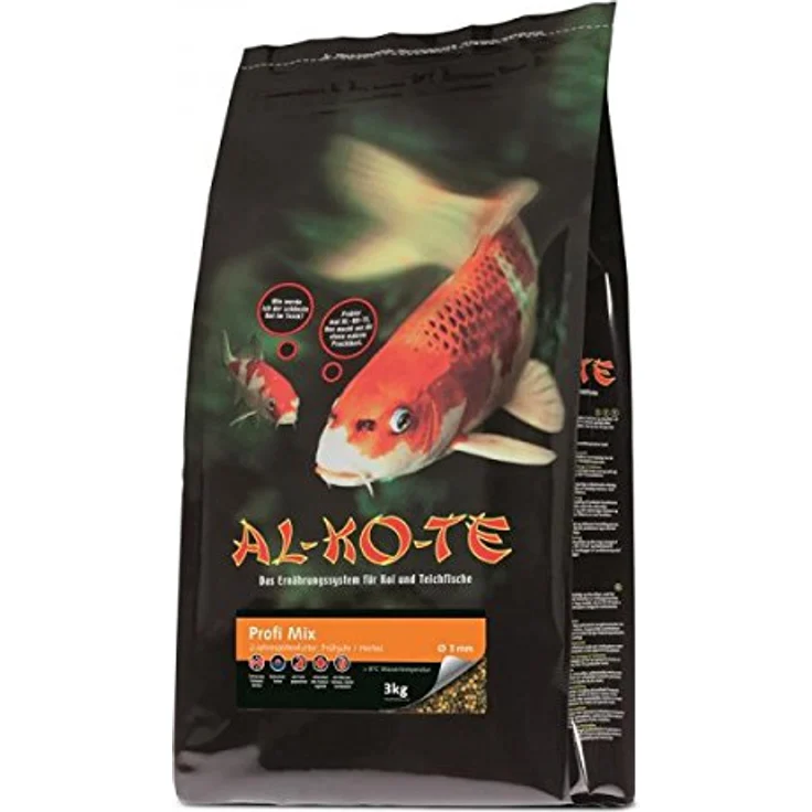 AL-KO-TE 3-Jahreszeitenfutter für Kois, Schwimmende Pellets 3 mm, Hauptfutter Profi Mix, 3 kg, für Frühjahr bis Herbst – Bild 4