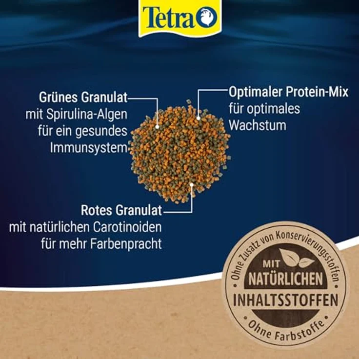 Tetra Cichlid Granules, Hauptfutter Mix mit 2 verschiedenen Granulaten für mittelgroße Cichliden, 500 ml Dose, leicht verdaulich und ohne Farbstoffe – Bild 3