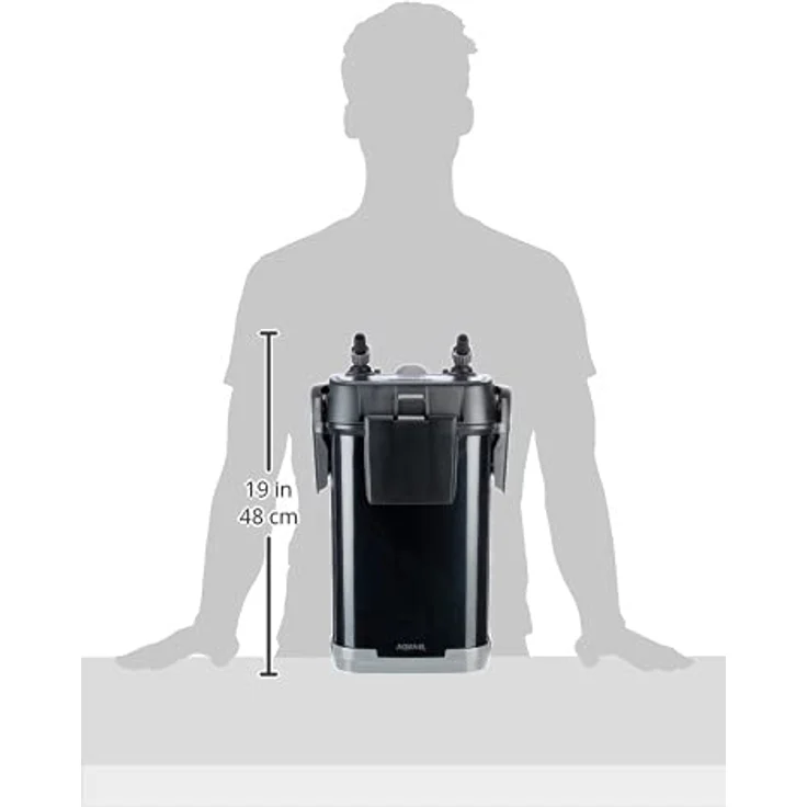 Aquael ULTRAMAX 1500, Kanisterfilter mit integriertem Vorfilter, schwarz, 7150 g – Bild 2