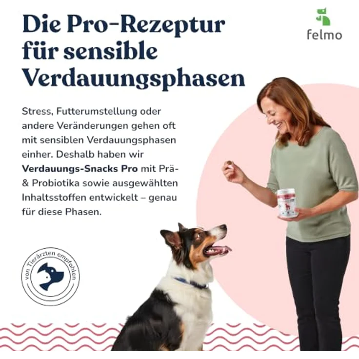 felmo Verdauung Pro (Probiotic) Snacks für Hunde, getreidefrei & zuckerfrei, 180g – Bild 5