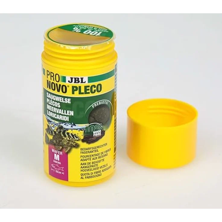 JBL PRONOVO PLECO WAFER, Futterwafer für Saugwelse von 1-20 cm, naturnahe Ernährung mit Holzanteil, 1 l – Bild 3