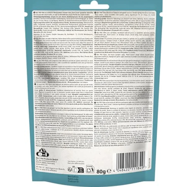 8in1 Fillets Pro - pro breath, zuckerfreier Hundesnack mit hochwertigem Geflügel, Größe S, 80 g – Bild 10
