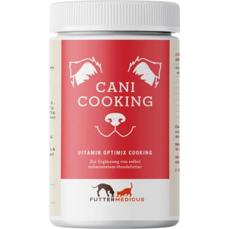 Futtermedicus Optimix Cooking, Ergänzungsfuttermittel für ausgewachsene Hunde, 1,5 kg, reich an Nährstoffen für selbstgekochtes Hundefutter – Bild 1