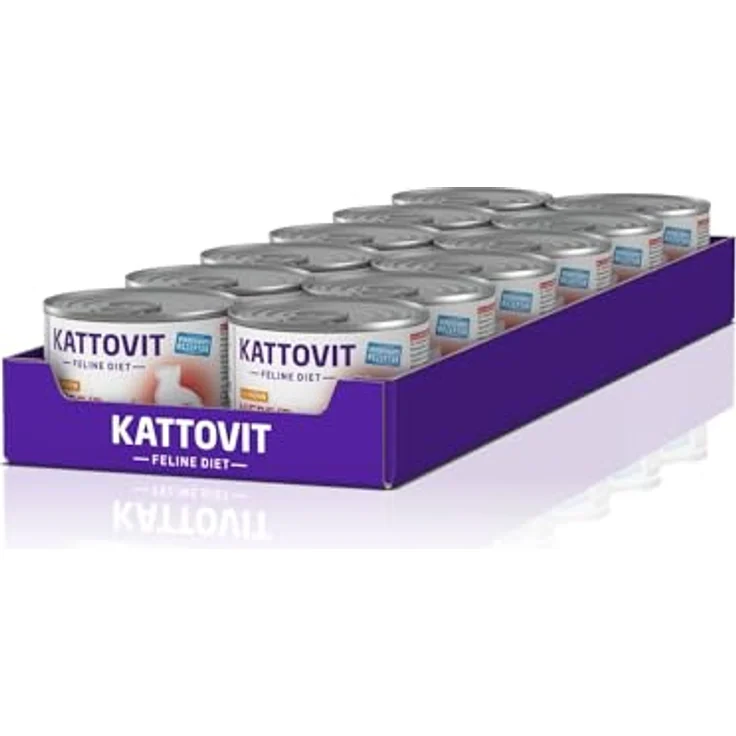 KATTOVIT Niere/Renal Nassfutter für Katzen, Diätfutter mit Huhn zur Unterstützung der Nierenfunktion, 12 x 185 g – Bild 4