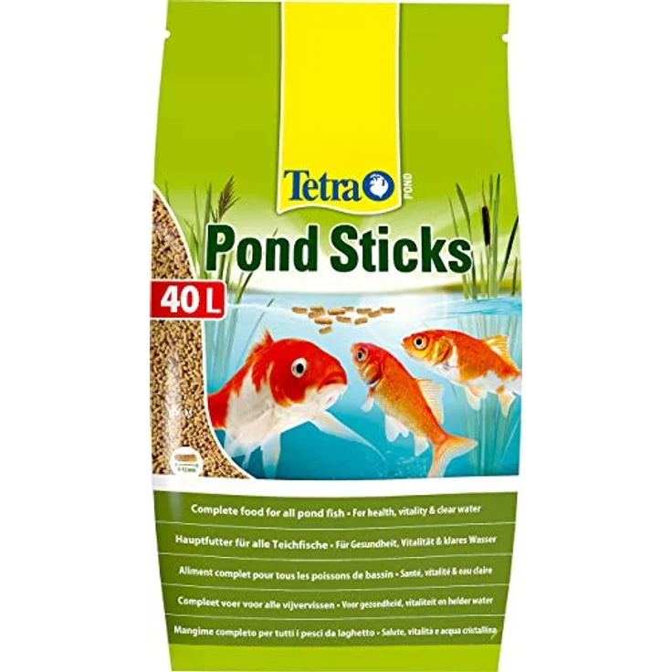 Tetra Pond Sticks - Fischfutter für Teichfische, unterstützt Gesundheit und Wasserqualität, 40 L Beutel – Bild 3