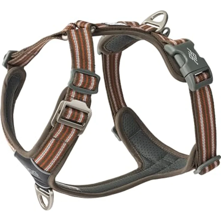 DOG Copenhagen Comfort Walk Air 3.0 Hundegeschirr, ergonomisches Alltagsgeschirr mit reflektierendem Besatz, Mocca, Größe L – Bild 1