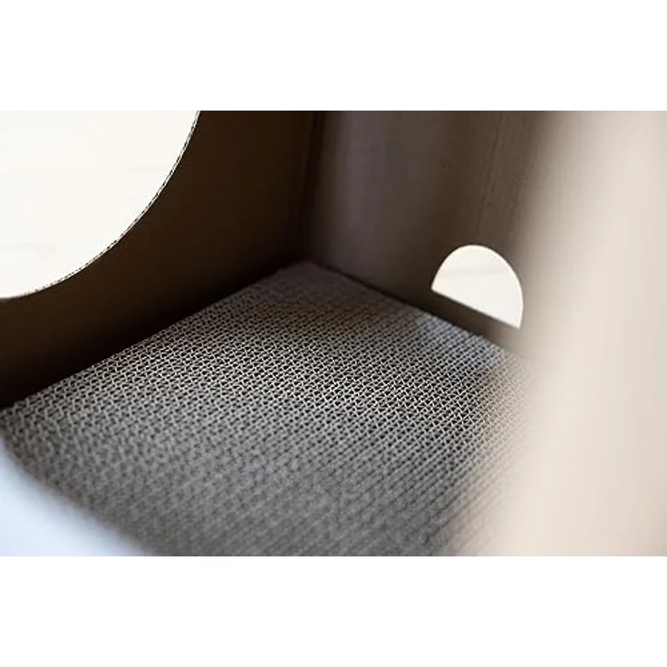 Kerbl Pet Katzenkratzhaus Elefant, 35x35x39cm, grau, robustes und umweltfreundliches Material, schnell aufzubauen – Bild 3