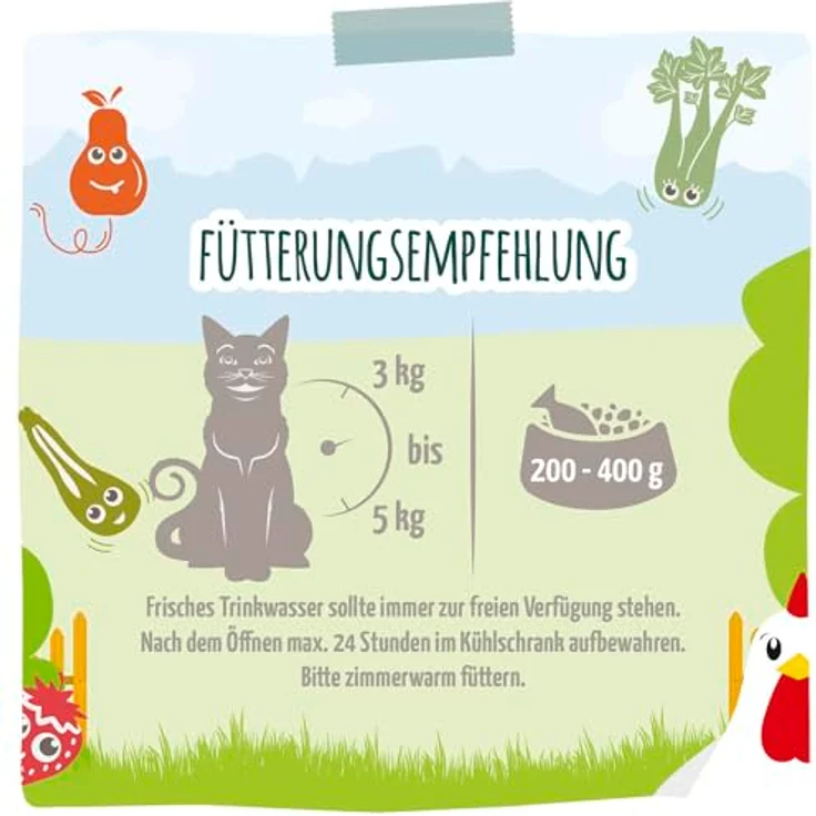 MjAMjAM Chicks und Friends Box, Katzen-Nassfutter mit 6 verschiedenen Sorten, 6x400g – Bild 4