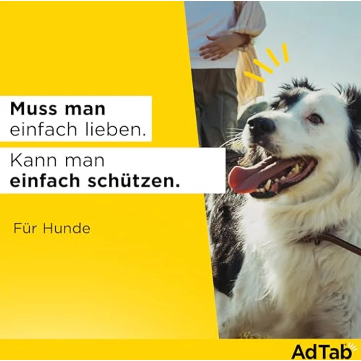 AdTab Hund Kautabletten gegen Zecken & Flöhe, 3 Tabletten Packung mit Rindfleischgeschmack, für Hunde 1,3-2,5 kg, 3 Monate Schutz – Bild 4