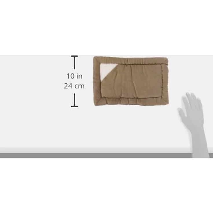 Kerbl Liegekissen 82421, 36 x 22 cm, beidseitig nutzbar mit Velour und Softplüsch, hohe Liegekomfor, pflegeleicht waschbar bei 30 °C – Bild 3