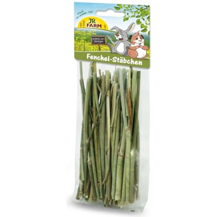JR Farm Fenchel-Stäbchen, 15g Rohfaserreich für gesunden Knabberspaß und Unterstützung der Verdauung – Bild 1