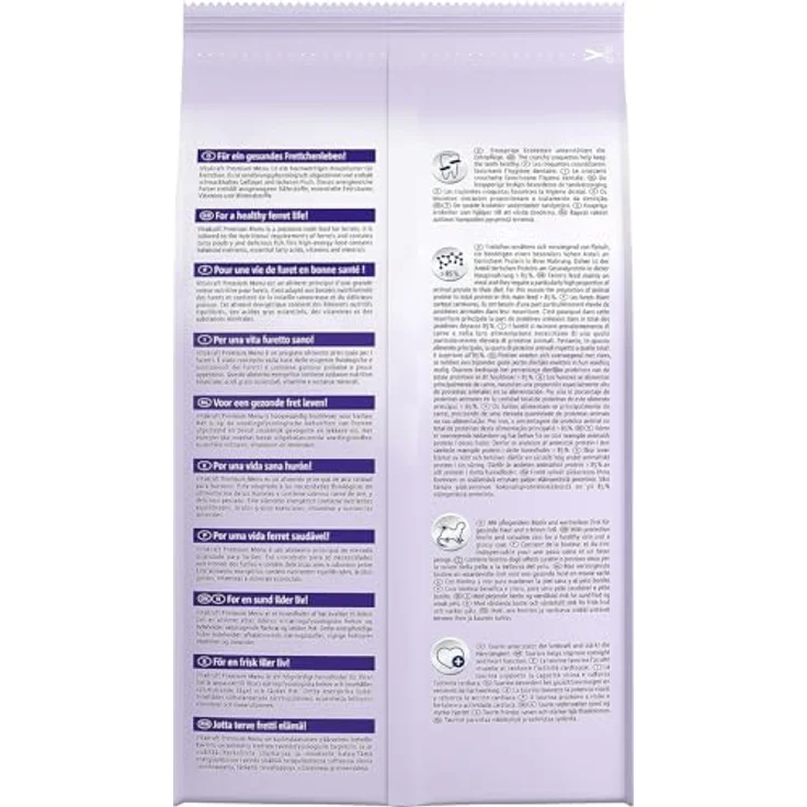 Vitakraft Premium Menü für Frettchen, Futter mit Geflügel und Fisch, ohne Zuckerzusatz, 800g – Bild 3