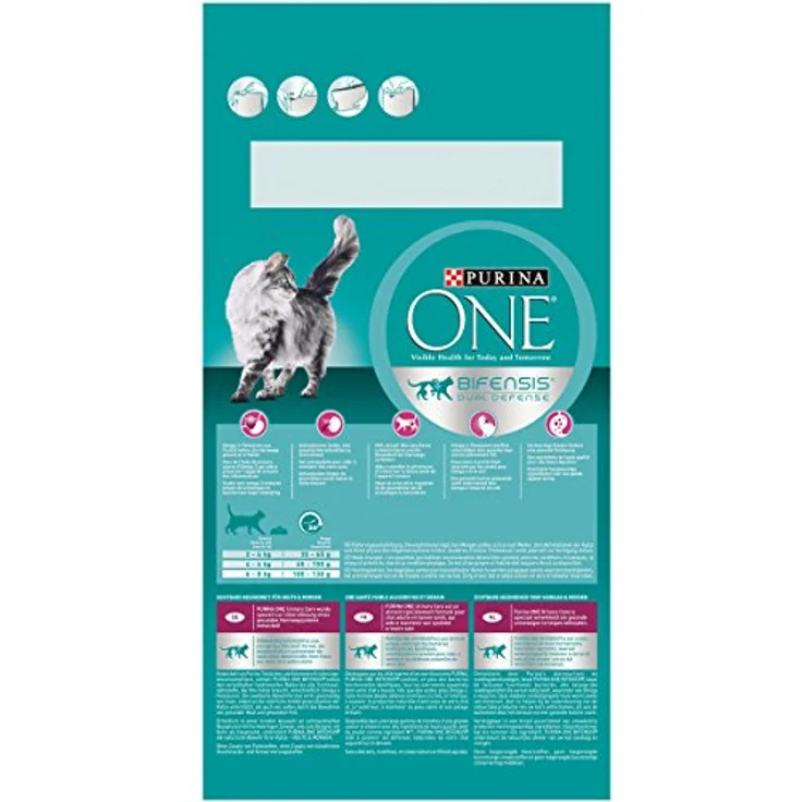 PURINA ONE BIFENSIS Urinary Care, Katzentrockenfutter reich an Huhn & Weizen für gesunde Harnwege, Nieren, Haut, 6er Pack (6 x 1.5 kg) – Bild 2