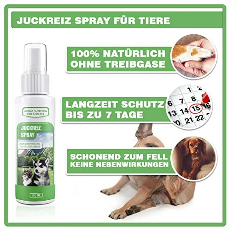 Adema Nutrition® Juckreiz Spray für Hunde und Katzen, Sofortwirkung gegen Entzündungen, 100 ml – Bild 4
