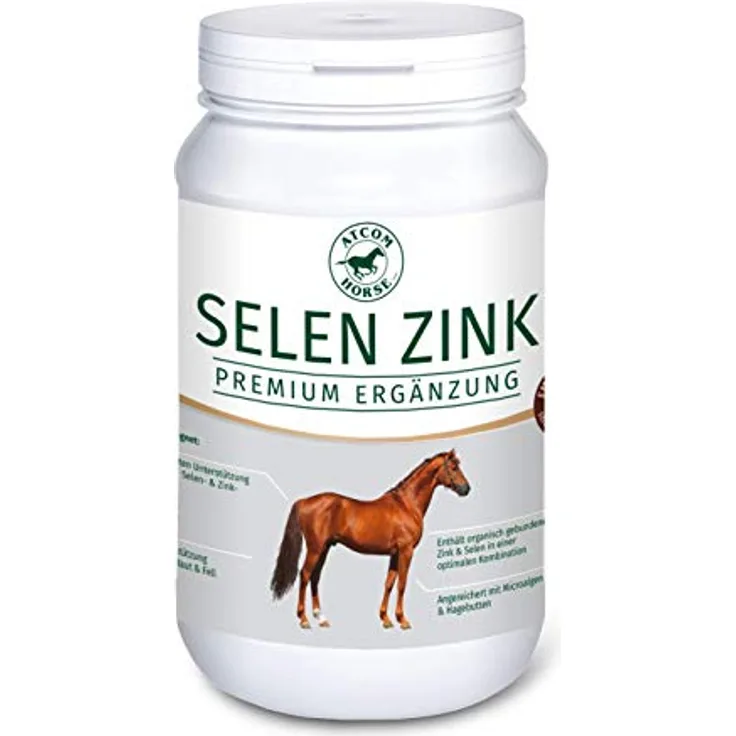 LEXA ATCOM SELEN Zink, 1 kg Dose für Pferdefutter mit hochwertigen Mineralstoffen