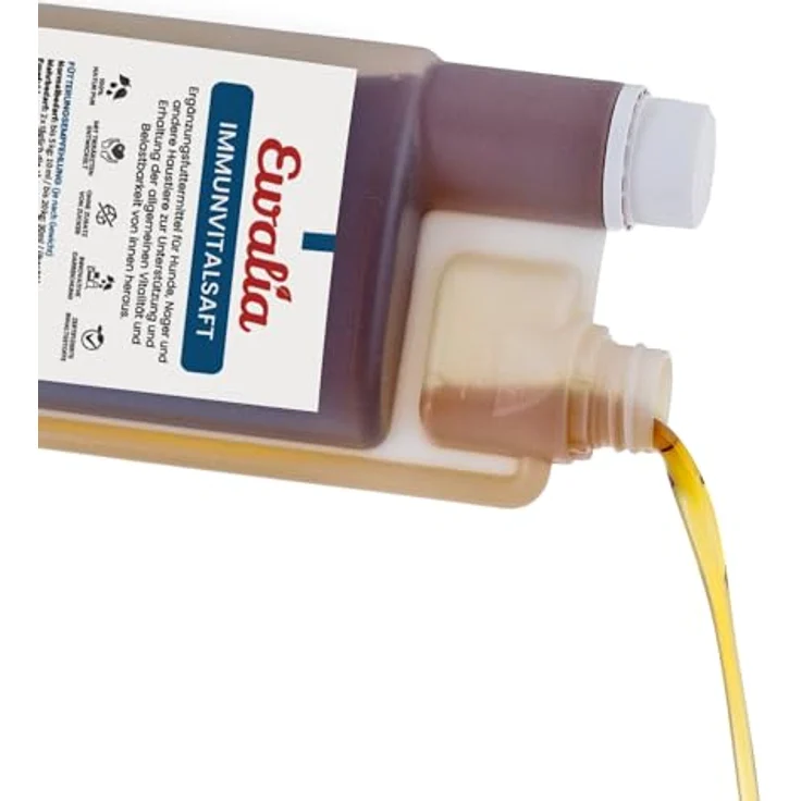 EWALIA Immunvitalsaft für Hunde, natürliche Vitalitätssteigerung mit Brennnessel und Hagebutte, 100% Natur, ohne Zusätze, 2x500ml – Bild 3