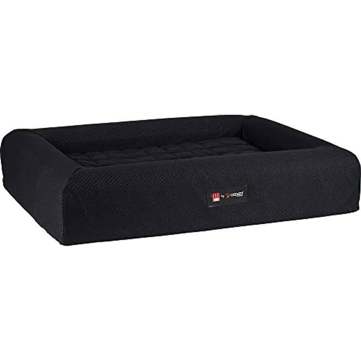 CATAGO FIR-Tech Hundekorb schwarz 66x48x15cm, orthopädisches Hundebett zur Förderung der Durchblutung und Lösung von Verspannungen