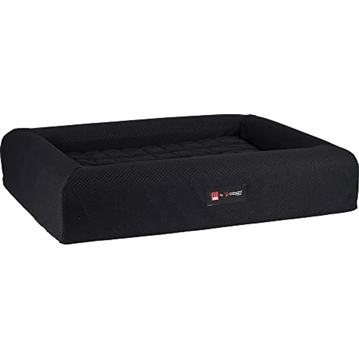 CATAGO FIR-Tech Hundekorb schwarz 66x48x15cm, orthopädisches Hundebett zur Förderung der Durchblutung und Lösung von Verspannungen