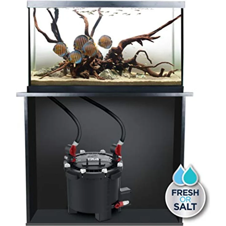 Fluval A214 FX4 Hochleistungs-Außenfilter, 2650 L/h für Aquarien bis 1.000 L, 14 L Filtervolumen, Süß- und Salzwasser geeignet – Bild 2