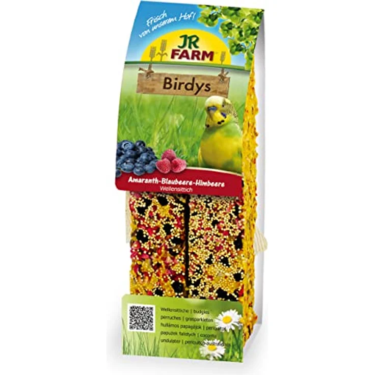 JR FARM Birdys WEL Amaranth-Blaubeere-Himbeere, Kleintierfutter mit natürlichen Vitaminen und Mineralien, 130 g – Bild 1