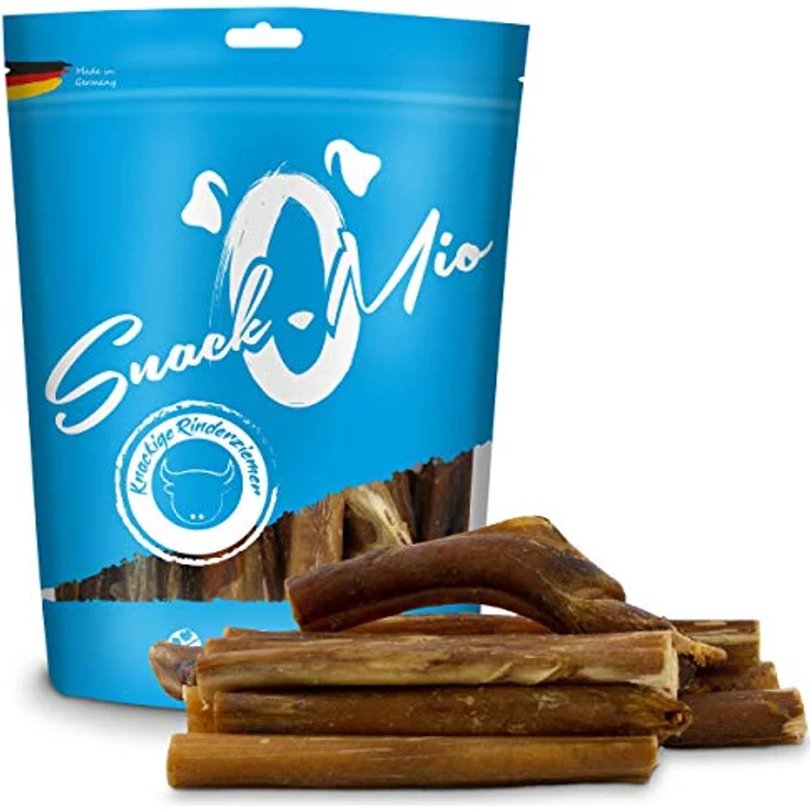 SnackOMio Premium Hundesnack, knackige Rinderziemer, getreidefrei, 10 Stück (1 x 450 g) – Bild 2