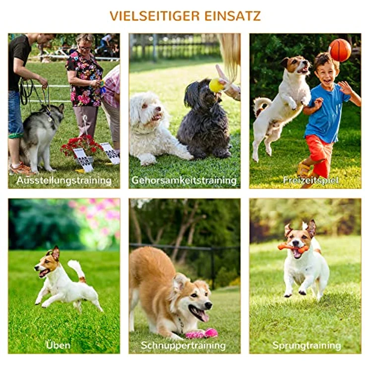 PawHut Agility Set Hunde, 4-teilig mit Hundetunnel, Hürden, Slalomstangen und Springring, höhenverstellbar, inklusive Aufbewahrungstasche, Trainingsset für Hundetraining – Bild 4