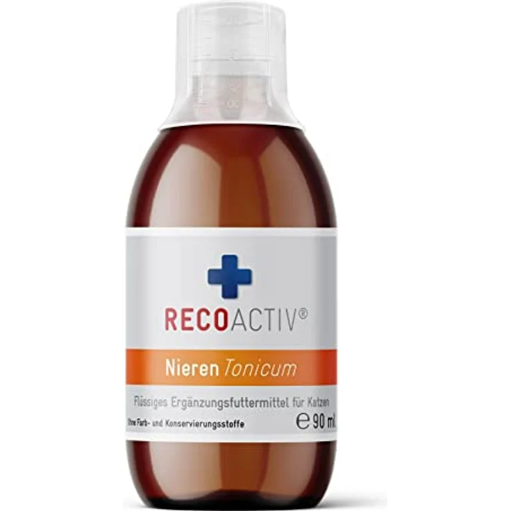 RECOACTIV Nieren Tonicum für Katzen, 3 x 90 ml, Ergänzungsfuttermittel bei Nierenfunktionsstörungen, Appetit anregend und hochverdauliches Protein – Bild 5