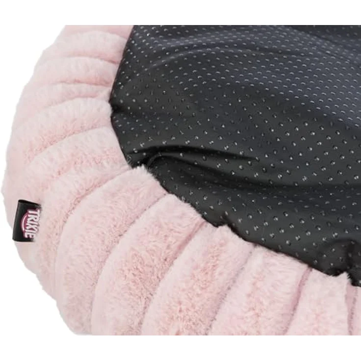 trixie Hundebett für Hund, Katze, Plüsch-Cord, Polyester, Rund, Innenbereich, grau – Bild 5