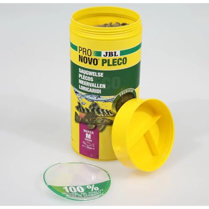 JBL PRONOVO PLECO WAFER, Futterwafer für Saugwelse von 1-20 cm, 250 ml, mit hochwertigem Pflanzenanteil und Holz zur naturnahen Ernährung – Bild 4