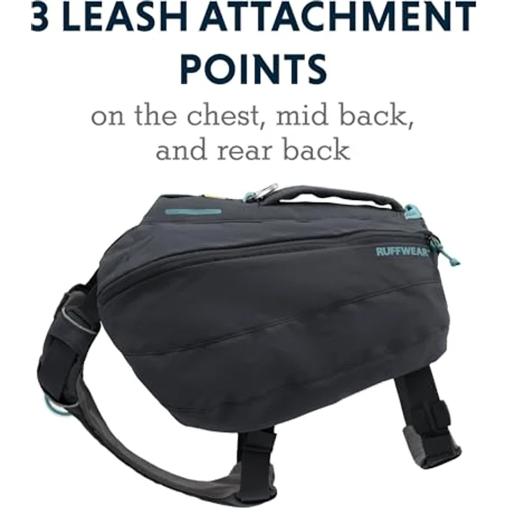 Ruffwear Hunde-Powergeschirr FRONT RANGE™ Day Pack 50601-042, komfortabler Tagesrucksack in Basalt Grau – Bild 7