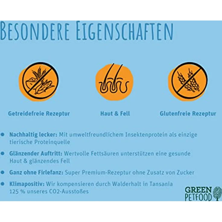 Green Petfood Hypoallergenic Insects, Hunde-Trockenfutter mit Insektenprotein, 10 kg, getreidefrei, hypoallergen – Bild 5